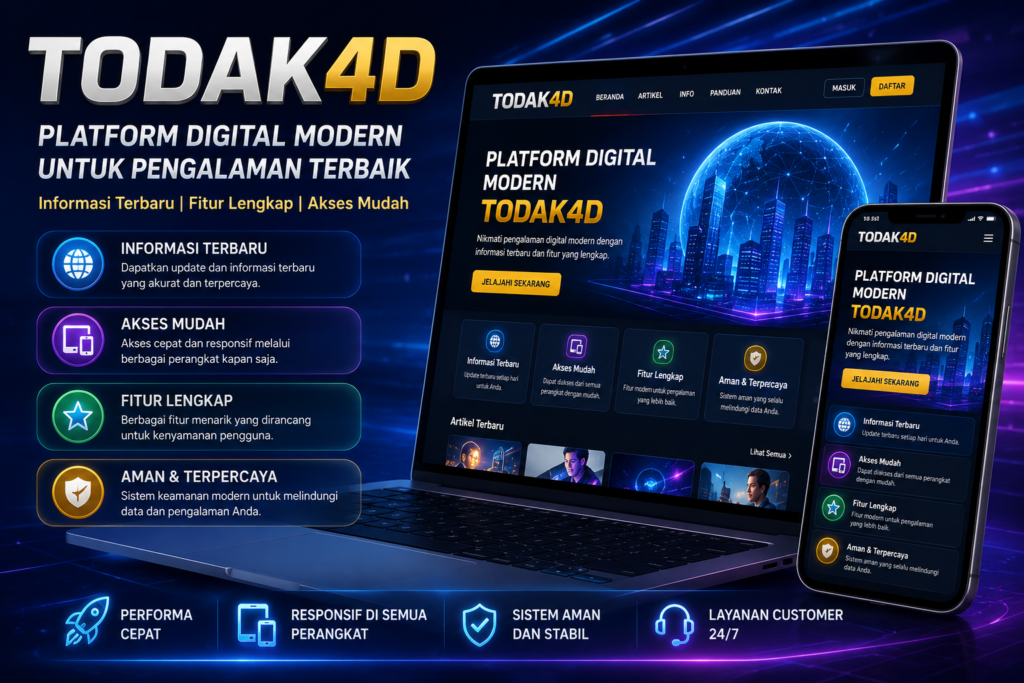 TODAK4D Platform Digital Modern Informasi dan Fitur Terbaru