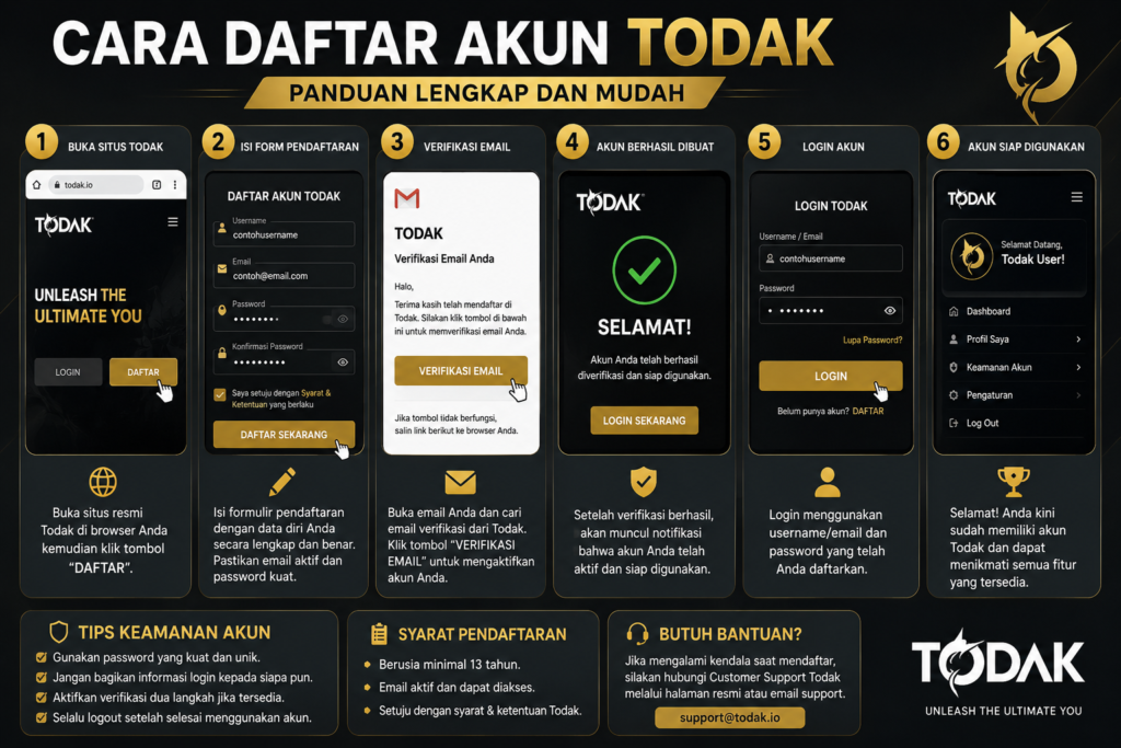 Cara Daftar Todak4d Panduan Membuat Akun dengan Mudah